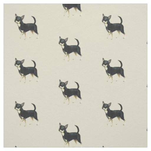 Chihuahua Dog Art Fabric