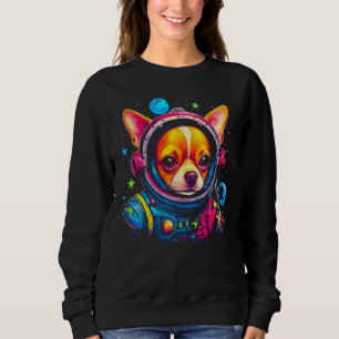 Chihuahua Dog as Astronaut Sweatshirt