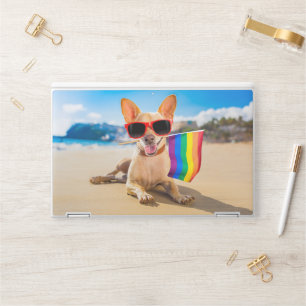 Chihuahua Dog at the Beach HP Laptop Skin