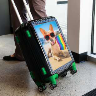 Chihuahua Dog  at the Beach Luggage