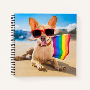 Chihuahua Dog at the Beach Notebook