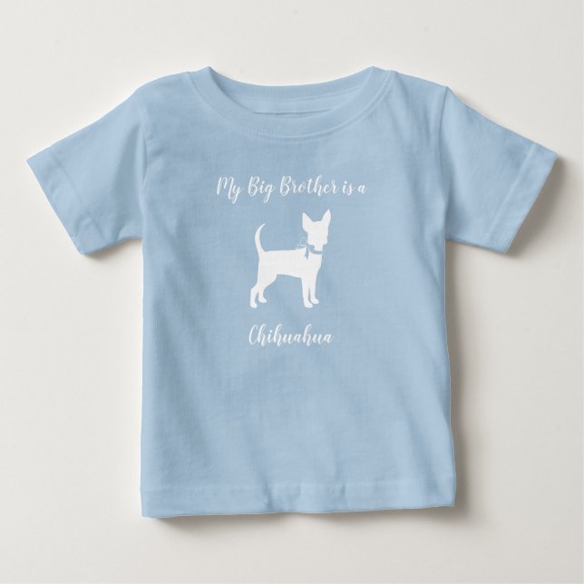 Chihuahua Dog Baby Shower Blue Boy T-Shirt (Front)