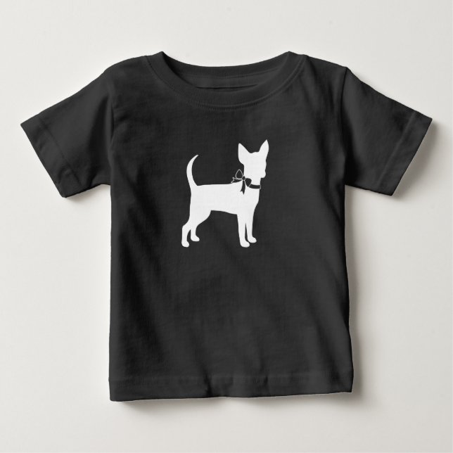 Chihuahua Dog Baby Shower Gender Neutral Baby T-Shirt (Front)