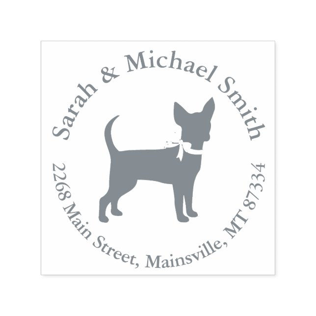Chihuahua Dog Baby Shower Gender Neutral Self-inking Stamp (Design)