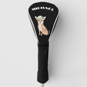 Chihuahua Dog Black Personal Golf Head Cover