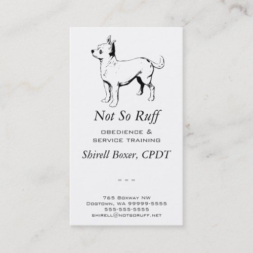 Chihuahua Dog Business Business Card