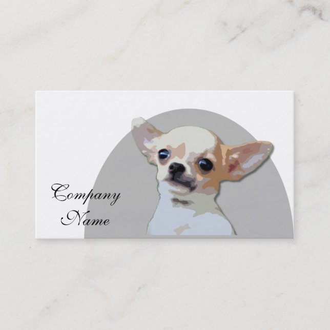 Chihuahua Dog Business Card (Front)
