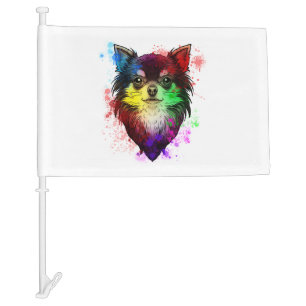 Chihuahua Dog   Car Flag