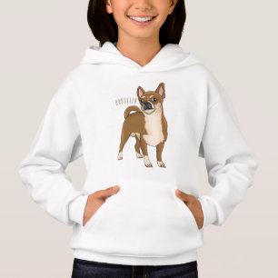 Chihuahua dog cartoon illustration hoodie