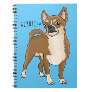 Chihuahua dog cartoon illustration notebook