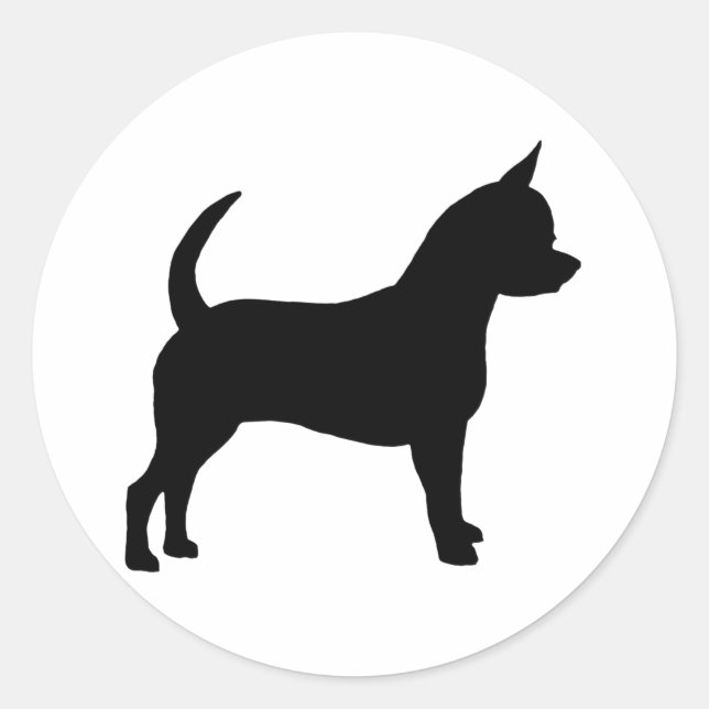 Chihuahua Dog Classic Round Sticker (Front)