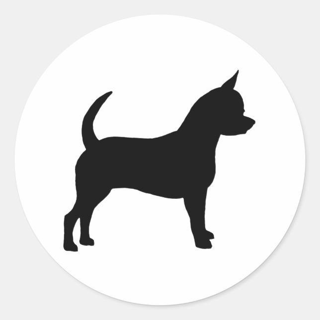 Chihuahua Dog Classic Round Sticker (Front)