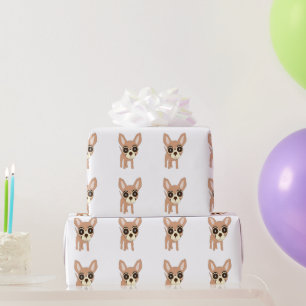 Chihuahua Dog Design Wrapping Paper