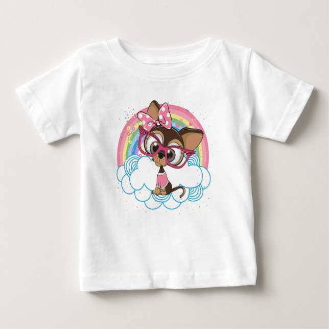 Chihuahua Dog Gifts for Girls Baby T-Shirt (Front)