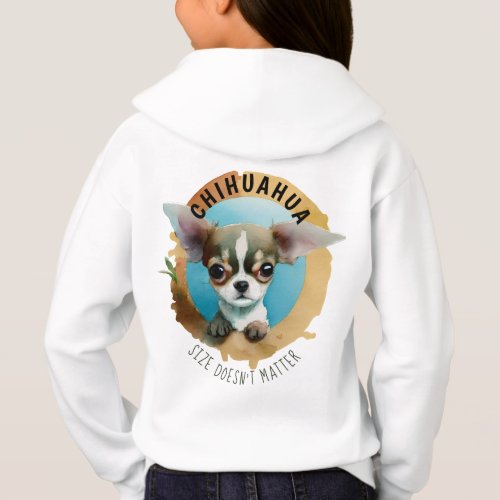 Chihuahua dog girls pullover hoodie