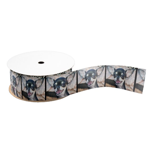 Chihuahua Dog grosgrain ribbon (Spool)