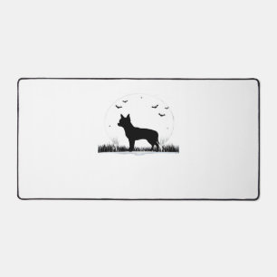 Chihuahua Dog – Halloween Moon Silhouette Classic Desk Mat