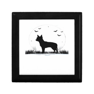 Chihuahua Dog – Halloween Moon Silhouette Classic Gift Box