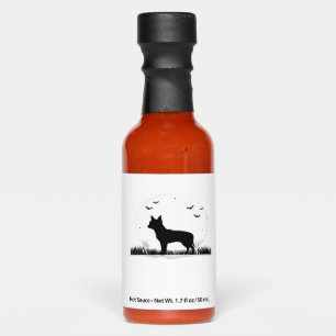 Chihuahua Dog � Halloween Moon Silhouette Classic Hot Sauces