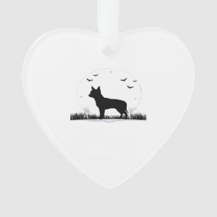 Chihuahua Dog � Halloween Moon Silhouette Classic Ornament