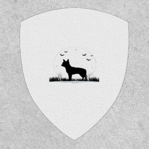 Chihuahua Dog – Halloween Moon Silhouette Classic  Patch