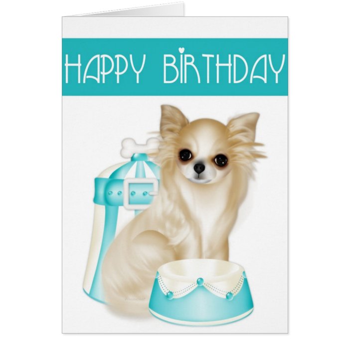 Chihuahua Dog Happy Birthday Greeting Card On Popscreen