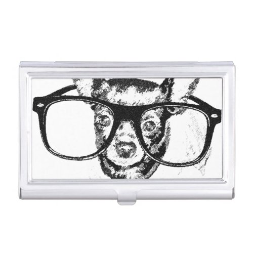 Chihuahua Dog Illustration Drawing Case For Business Cards