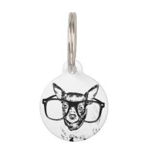 Chihuahua Dog Illustration Drawing Pet Tag