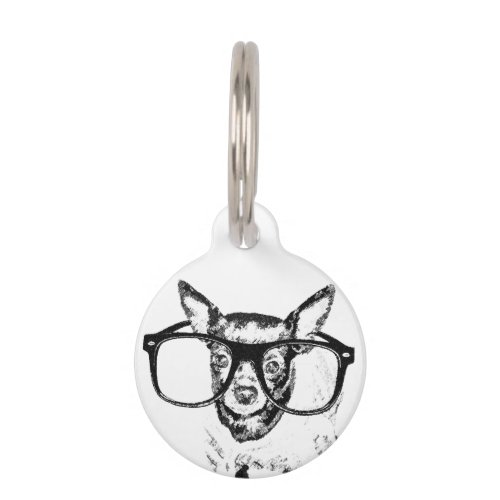 Chihuahua Dog Illustration Drawing Pet Tag