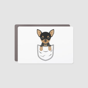 Chihuahua Dog in Pocket  Car Magnet