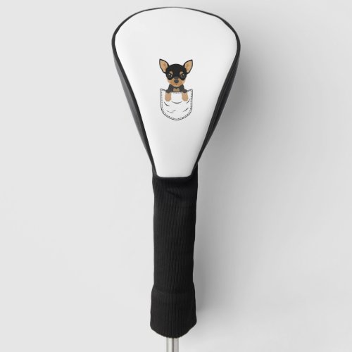 Chihuahua Dog in Pocket  Golf Head Cover
