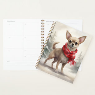 Chihuahua Dog in Snow Christmas Planner