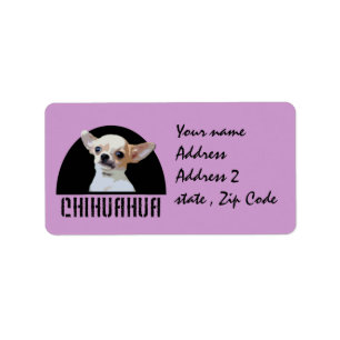 Chihuahua dog label