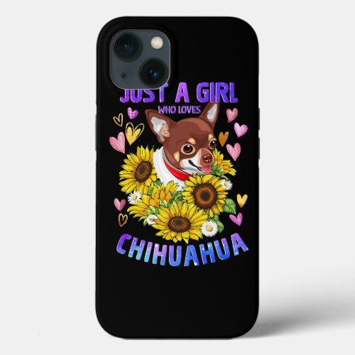 Chihuahua Dog Lover Funny Cute Puppy Girl Woman iPhone 13 Case