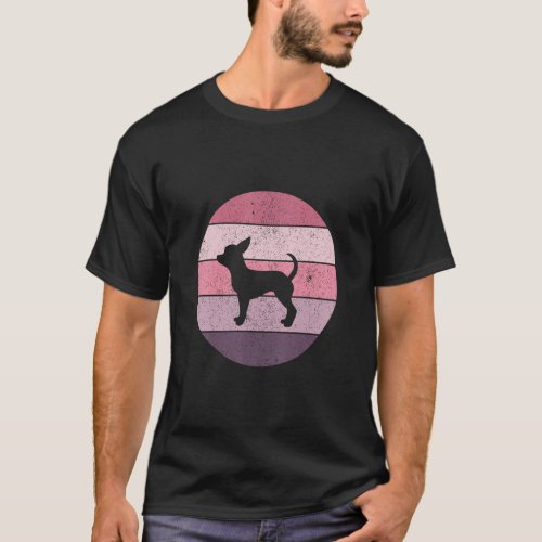 Chihuahua Dog Mom Dad Vintage Retro  T_Shirt