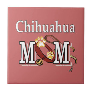 Chihuahua Dog Mom Gifts Ceramic Tile