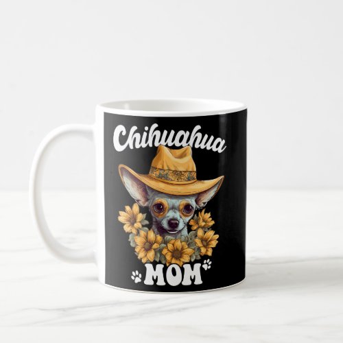 Chihuahua Dog Mom MotherS Day Sunflower Mama Pupp Coffee Mug