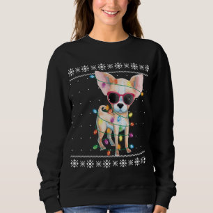 Chihuahua Dog Mom Women Christmas Ugly Sweater