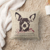 Chihuahua Dog My Sunshine Brown Throw Pillow (Blanket)