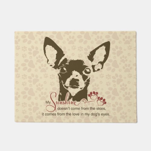 Chihuahua Dog My Sunshine Doormat