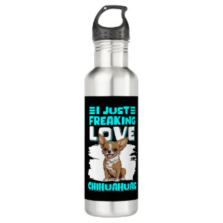 Chihuahua Dog Owner Love Chihuahuas Stainless Steel Water Bottle