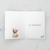 Chihuahua Dog Personalized Happy Birthday  Card (Inside)