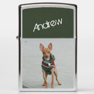 Chihuahua dog personalized zippo lighter