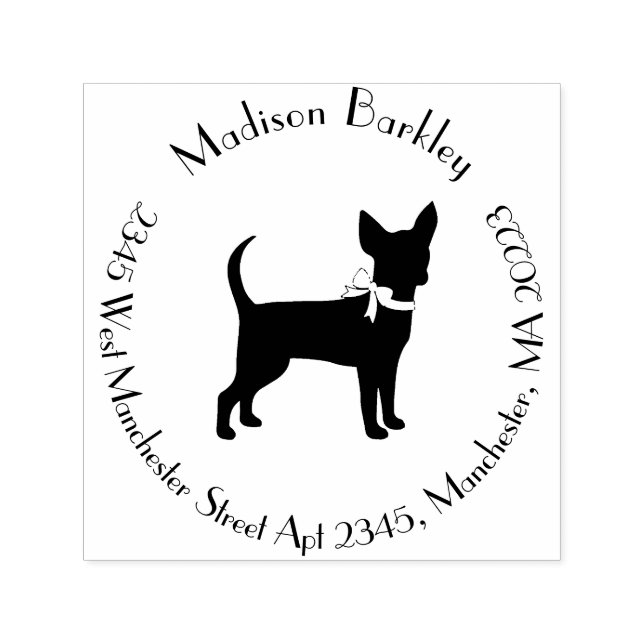 Chihuahua Dog Puppy Self-inking Stamp (Design)