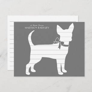 Chihuahua Dog Puppy Thank You Card