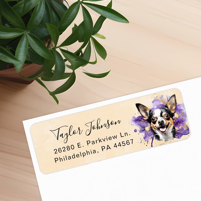 Chihuahua Dog Return Address Label (Creator Uploaded)