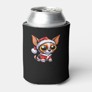 Chihuahua Dog Santa Classic T-Shirt Can Cooler