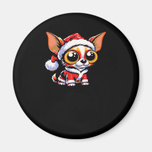 Chihuahua Dog Santa Classic T-Shirt Magnet