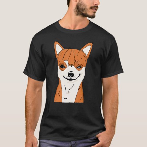 Chihuahua Dog Shirt Funny Chihuahua Smiling Face