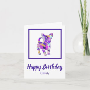 Chihuahua Dog Silhouette Cute PPY&B Birthday Card